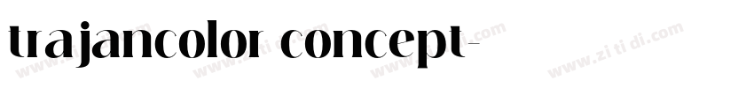 trajancolor concept字体转换